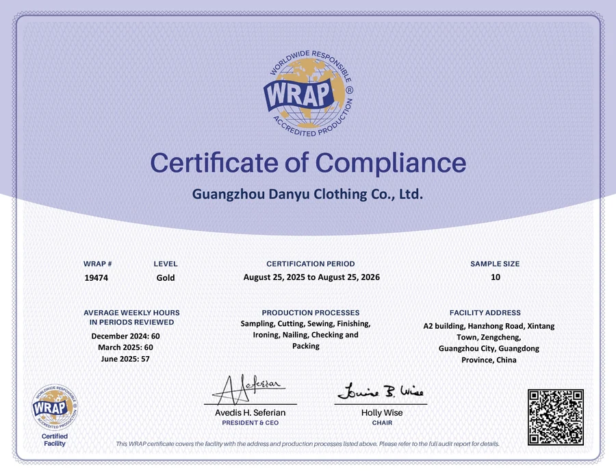 WRAP certificate preview
