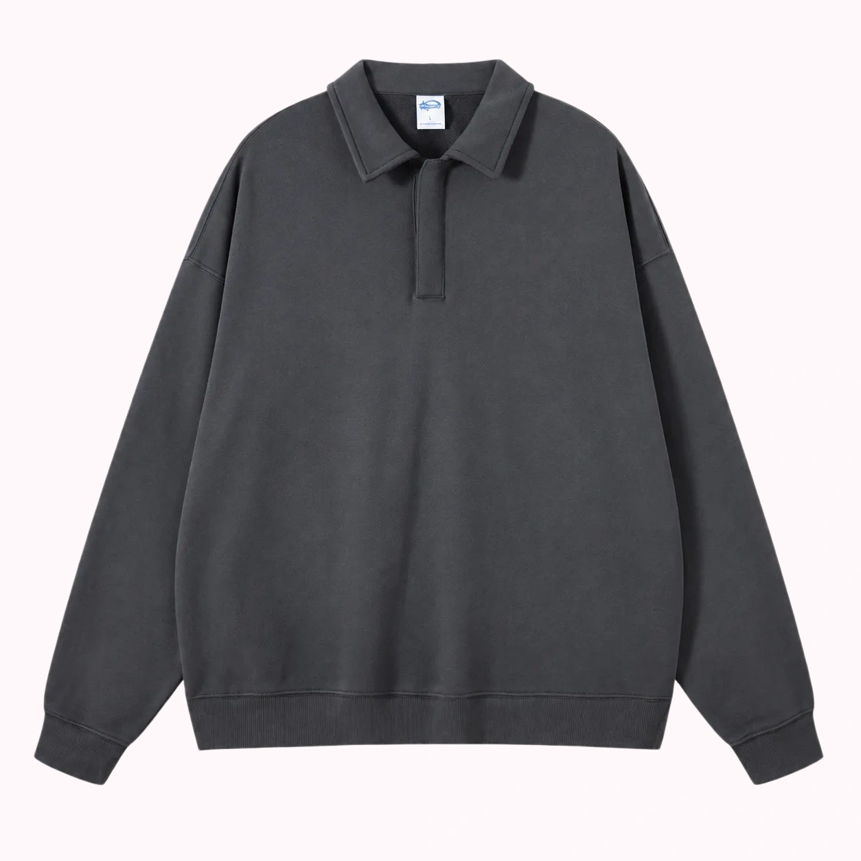 Charcoal Polo Sweatshirt