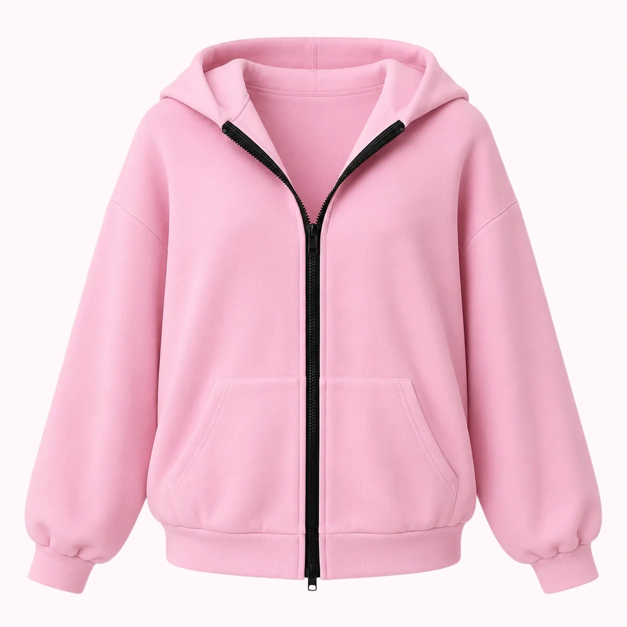 Pink Zip Hoodie