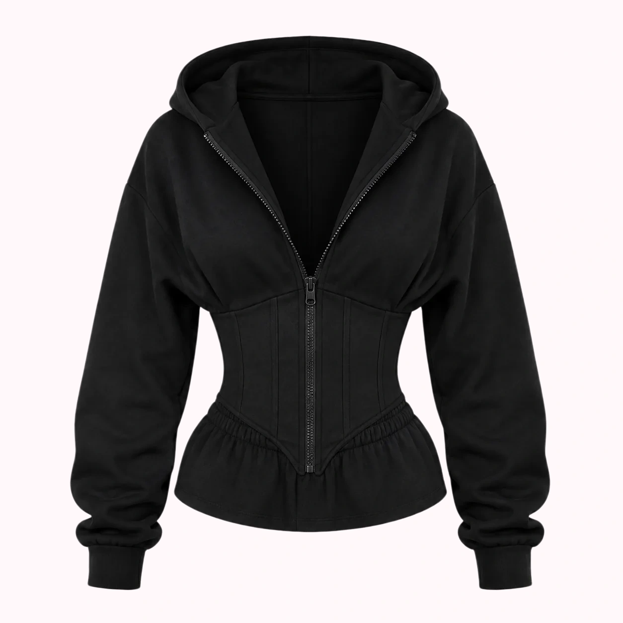 Black Zip Hoodie