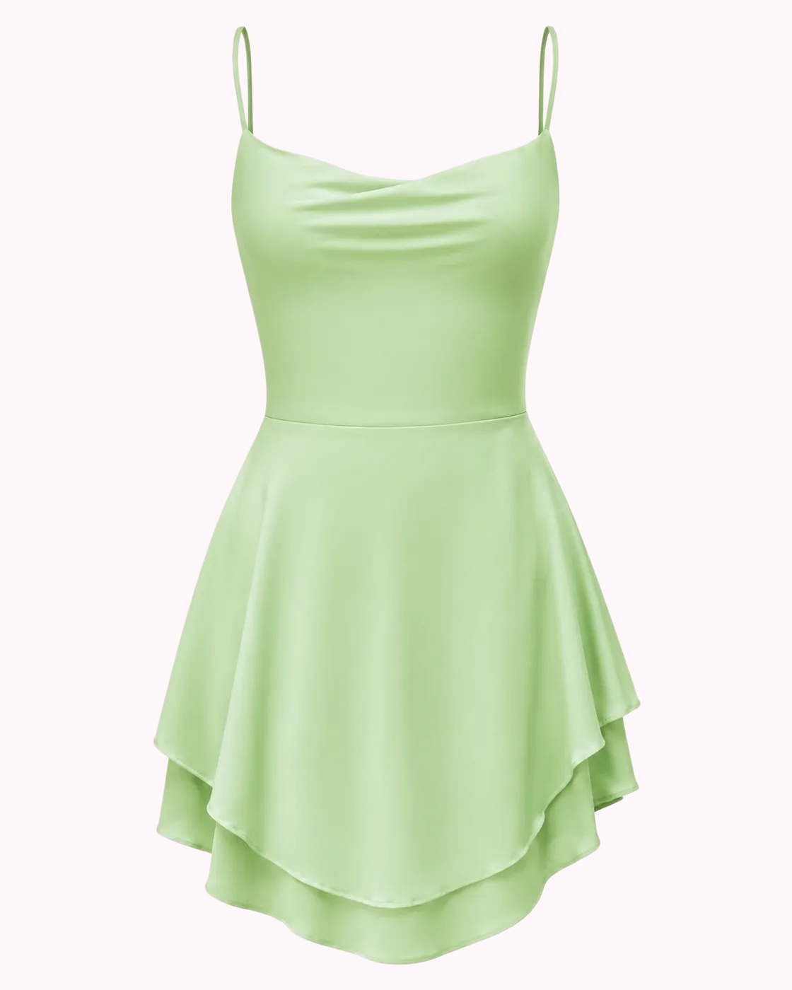 Mint Green Flare Mini Dress