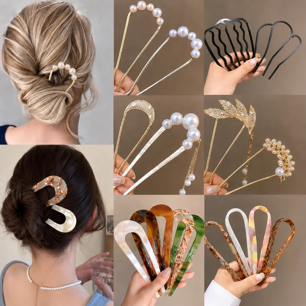 Pearl Hair Pin Set