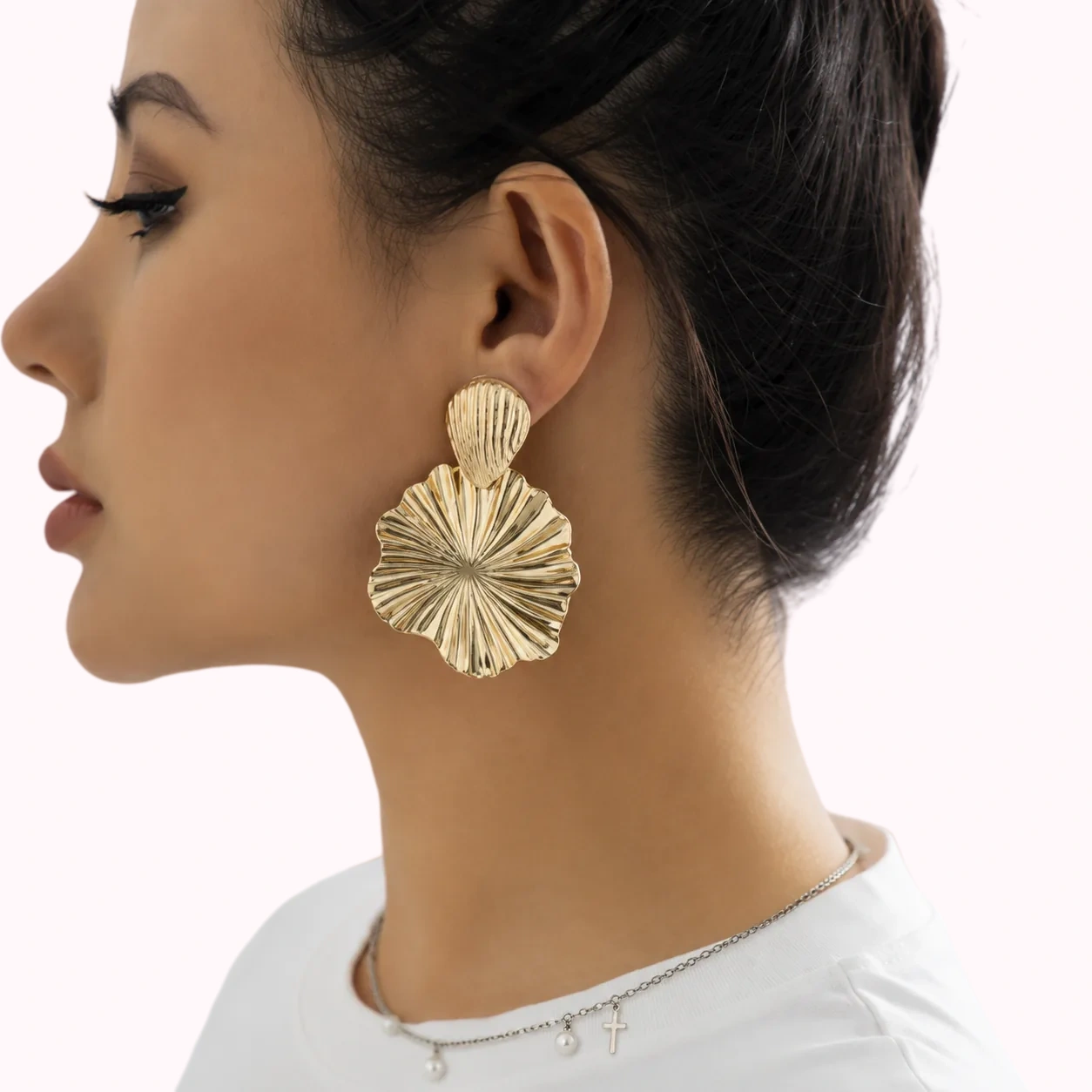Shell Statement Earrings