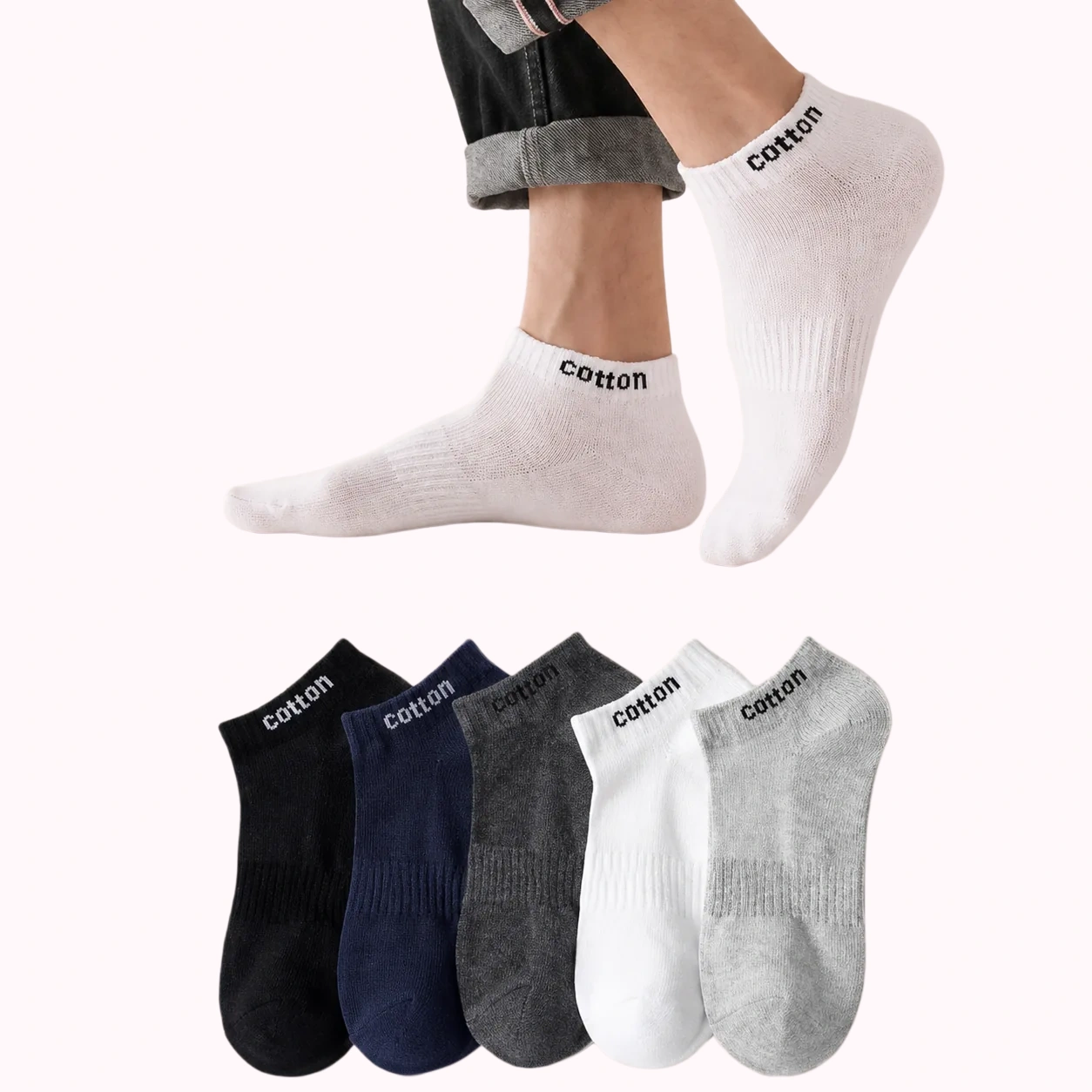 Low-Cut Sports Sock Set