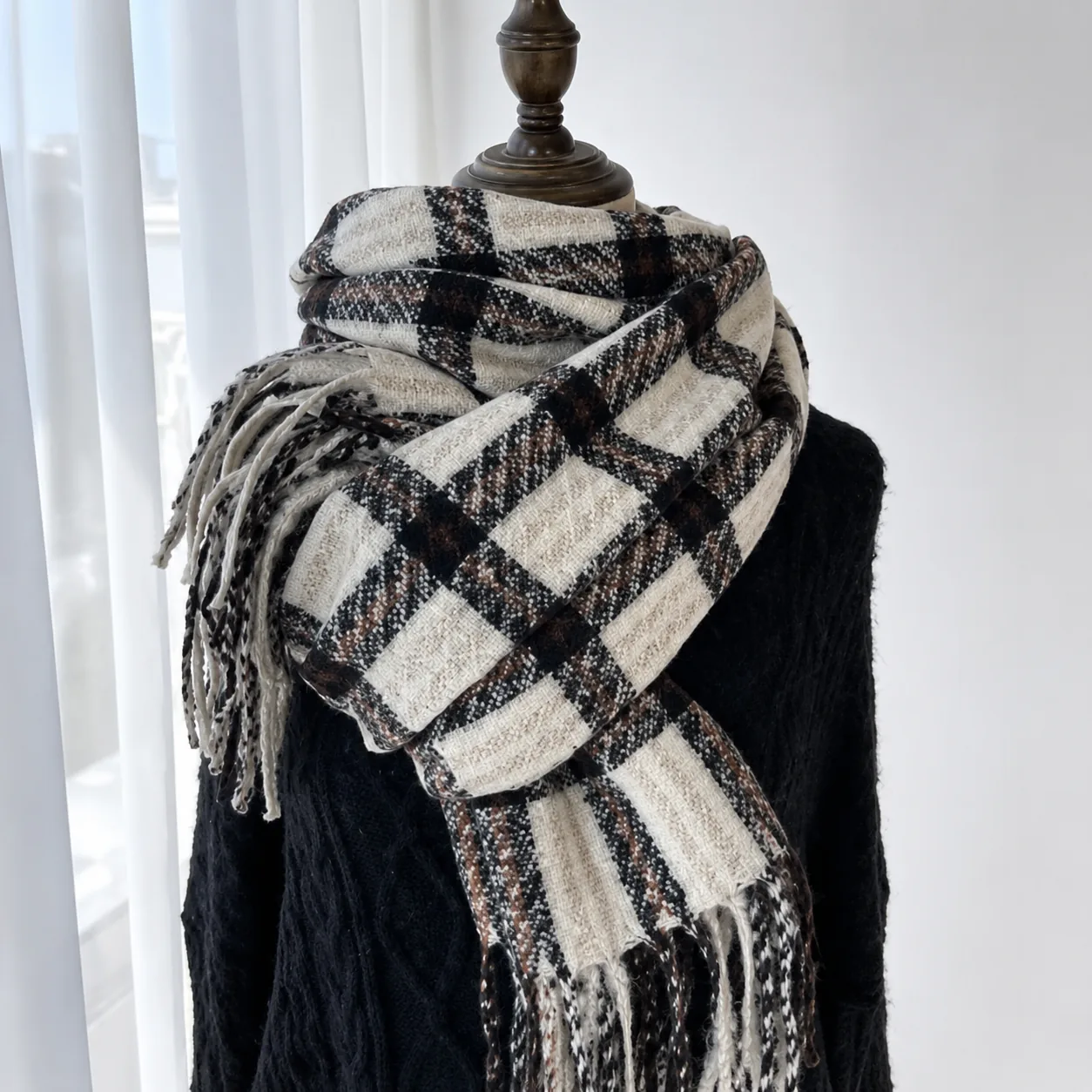 Check Blanket Scarf
