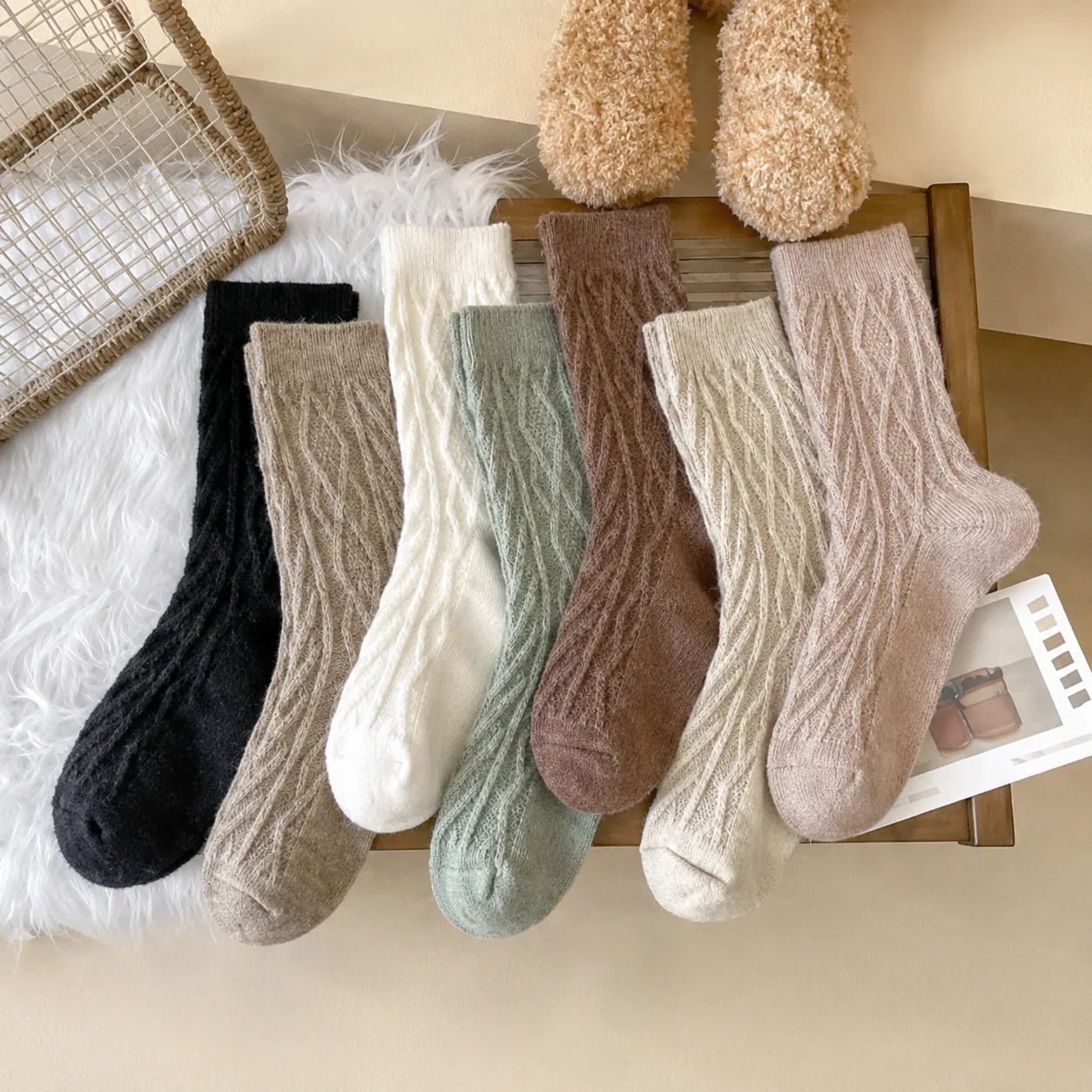 Cable Knit Sock Collection