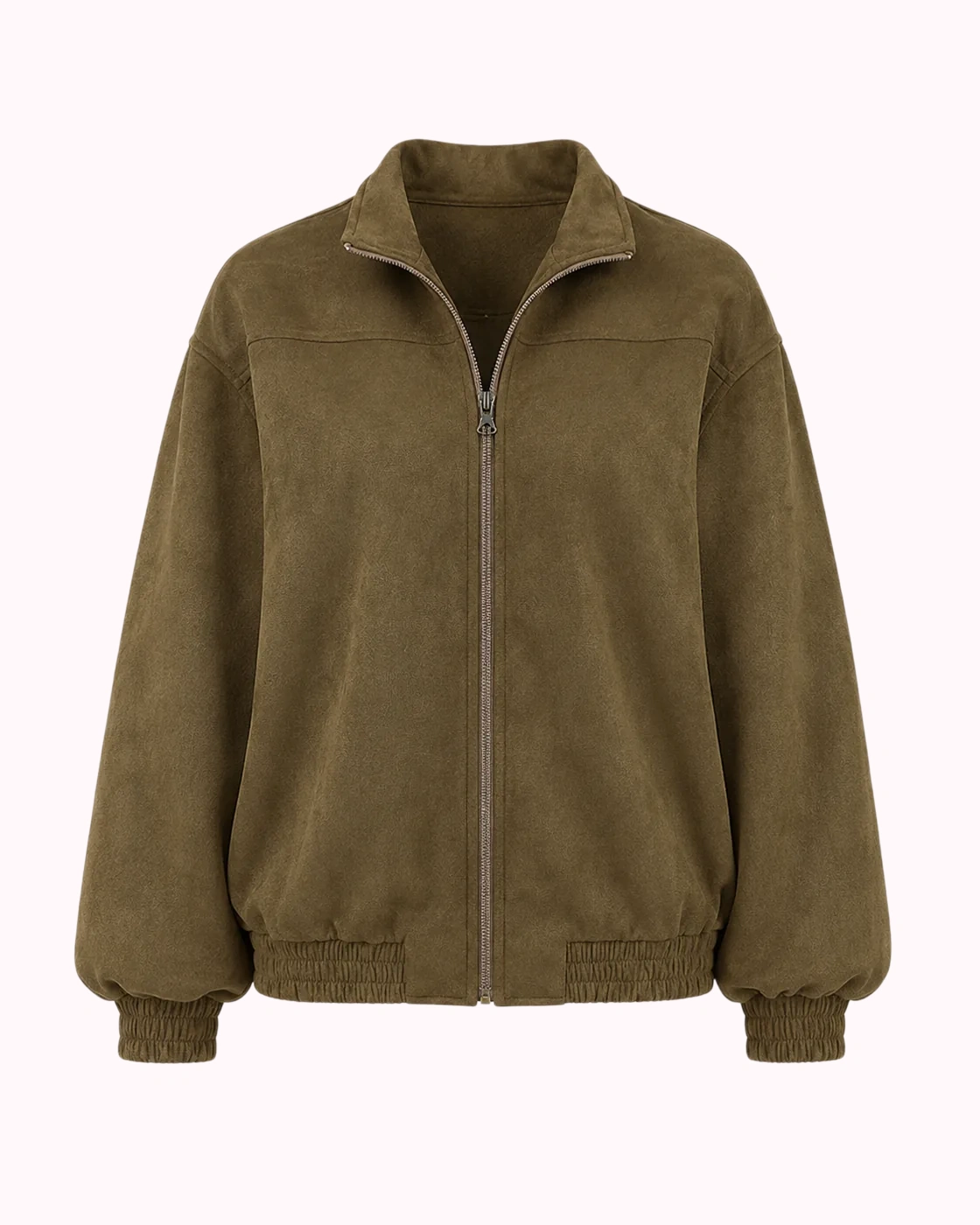 Brown Suede Shirt Jacket