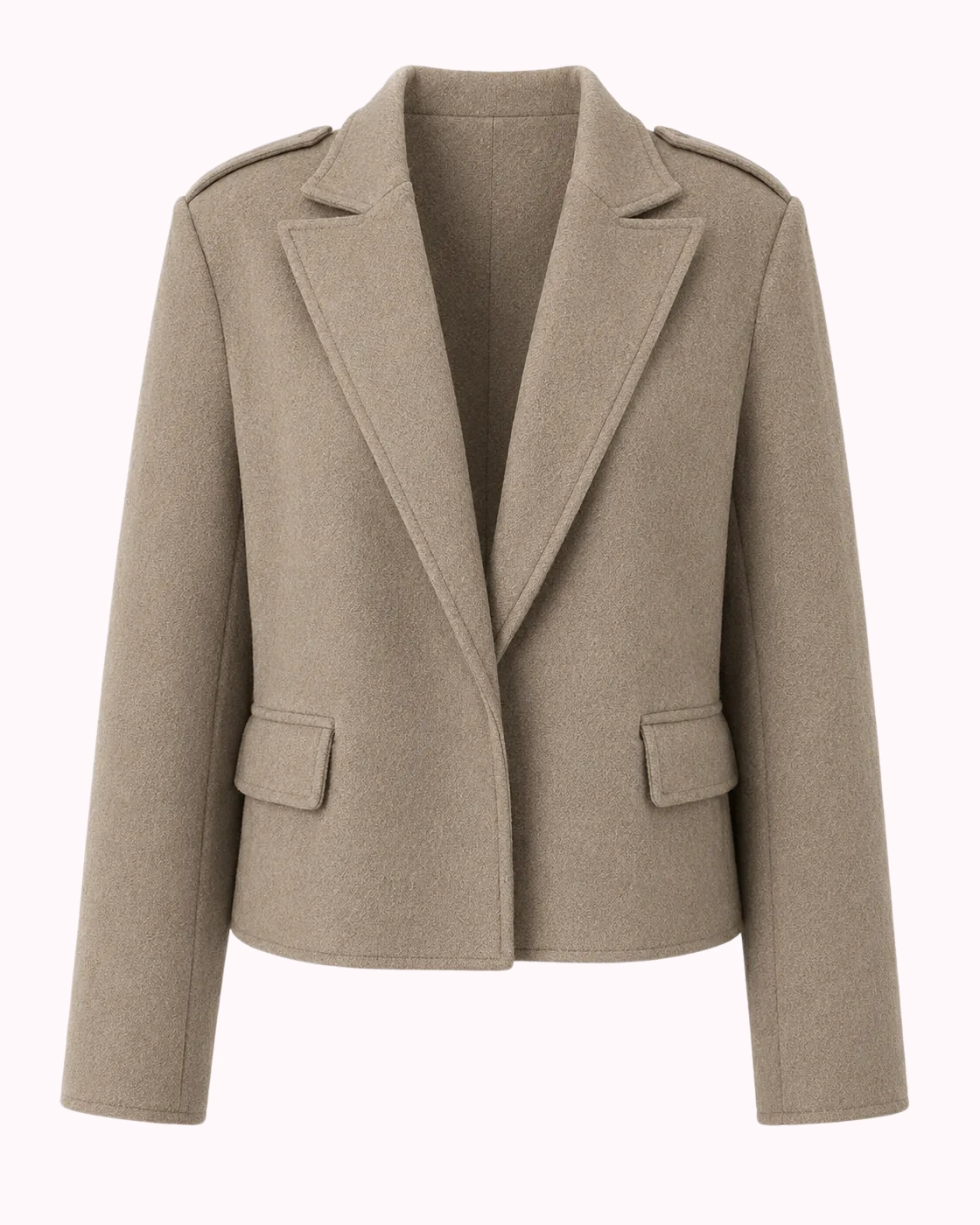 Taupe Cropped Blazer