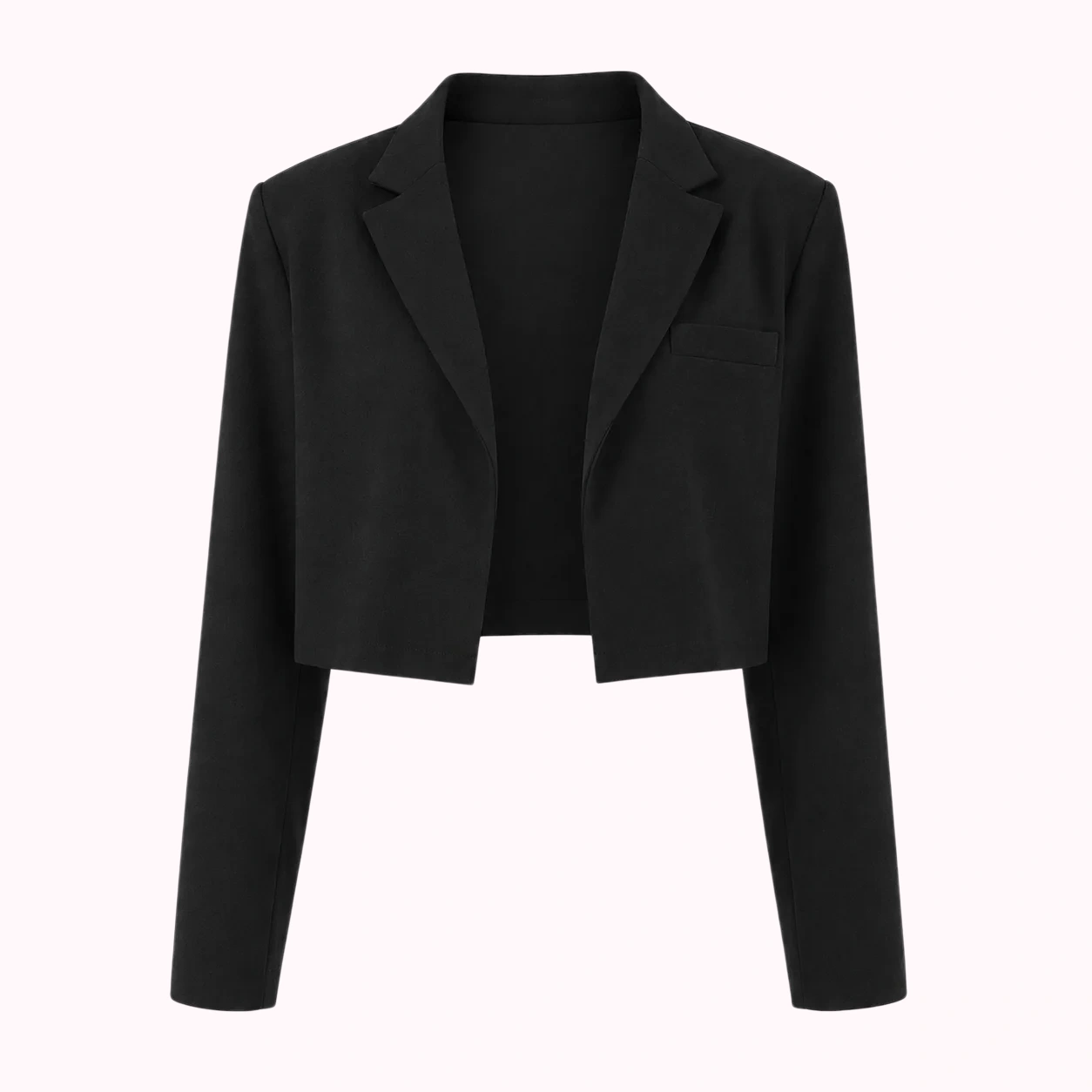 Black Cropped Blazer