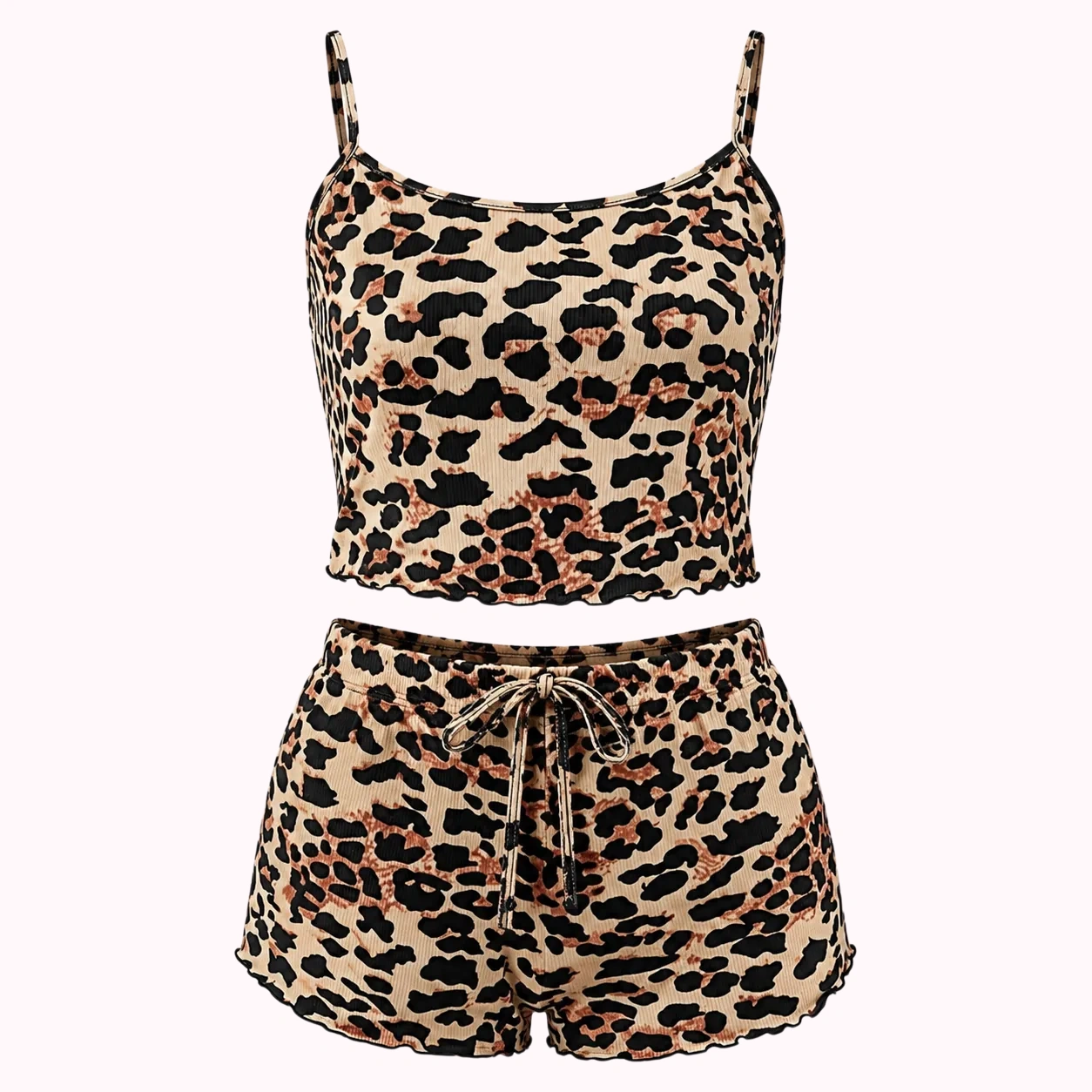 Leopard Cami Short Set