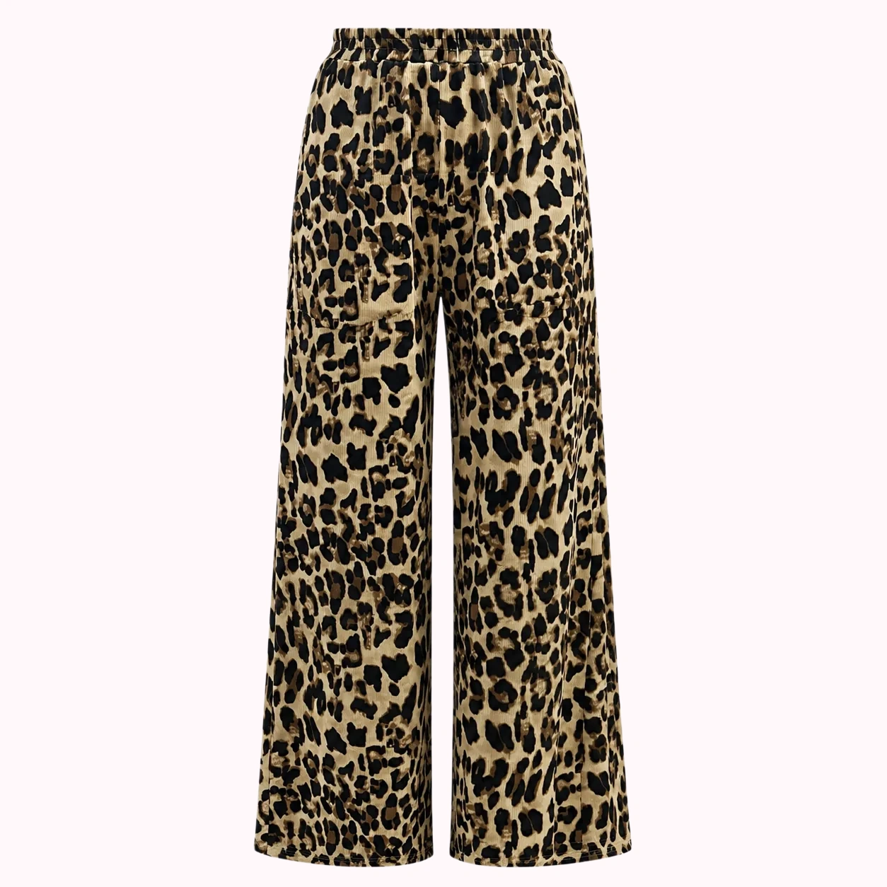 Leopard Wide-Leg Pants
