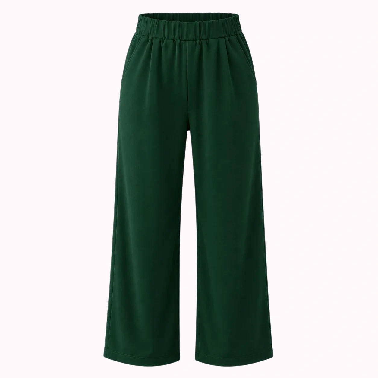 Green Wide-Leg Pants