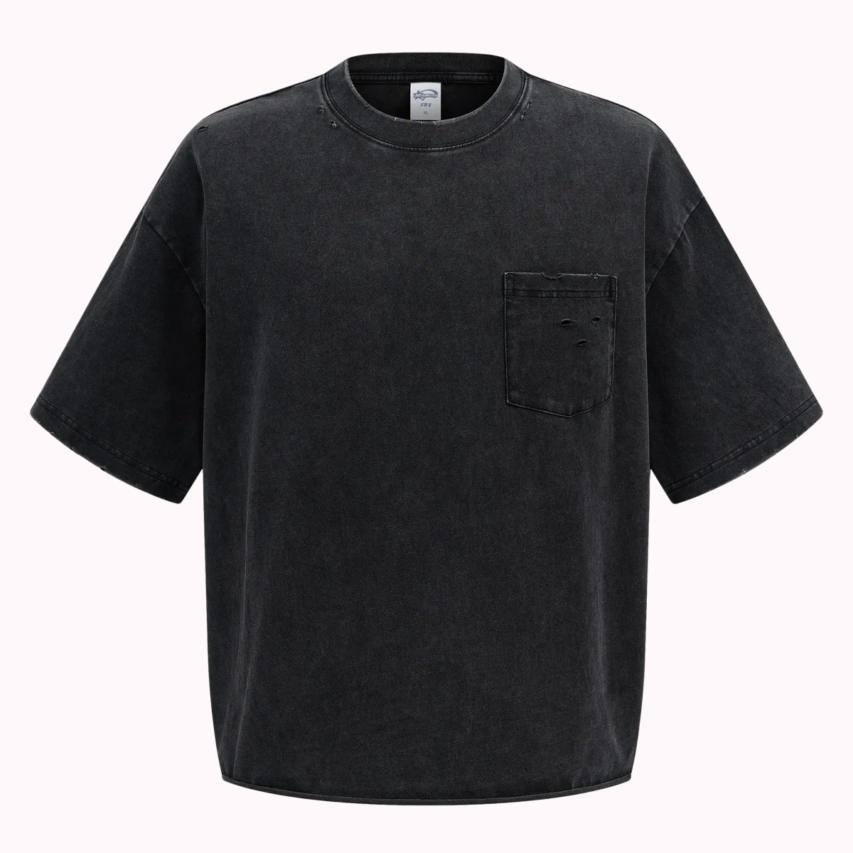 Charcoal Washed Pocket Tee